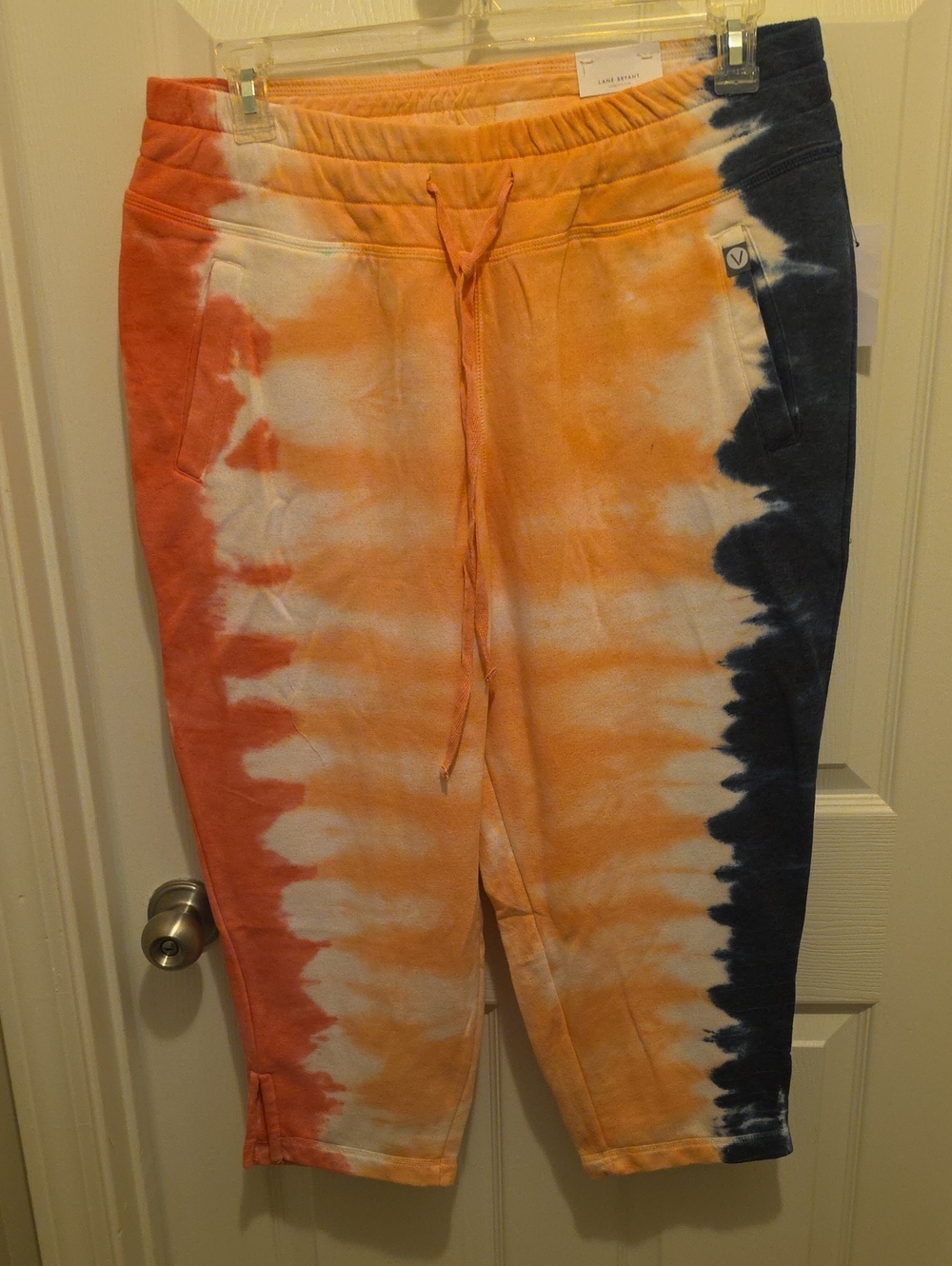 New LIVI Lane Bryant Tie Dye Capri Pant Women